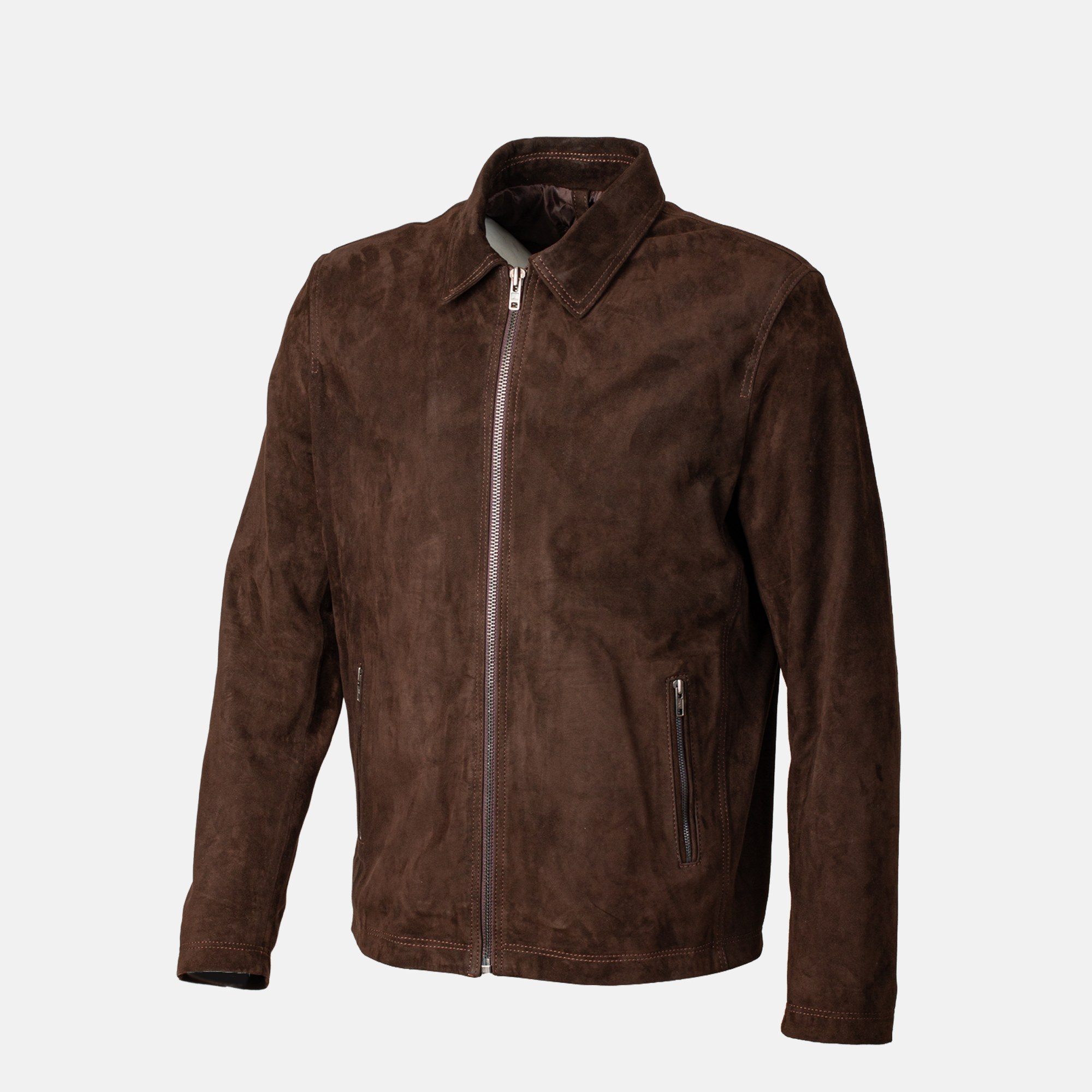 Leonardo - Blouson en daim Marrom