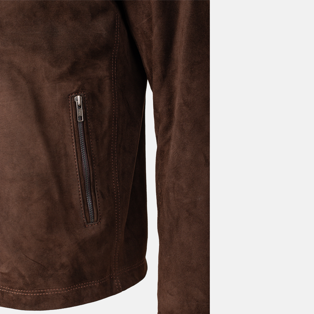 Leonardo - Blouson en daim Marrom