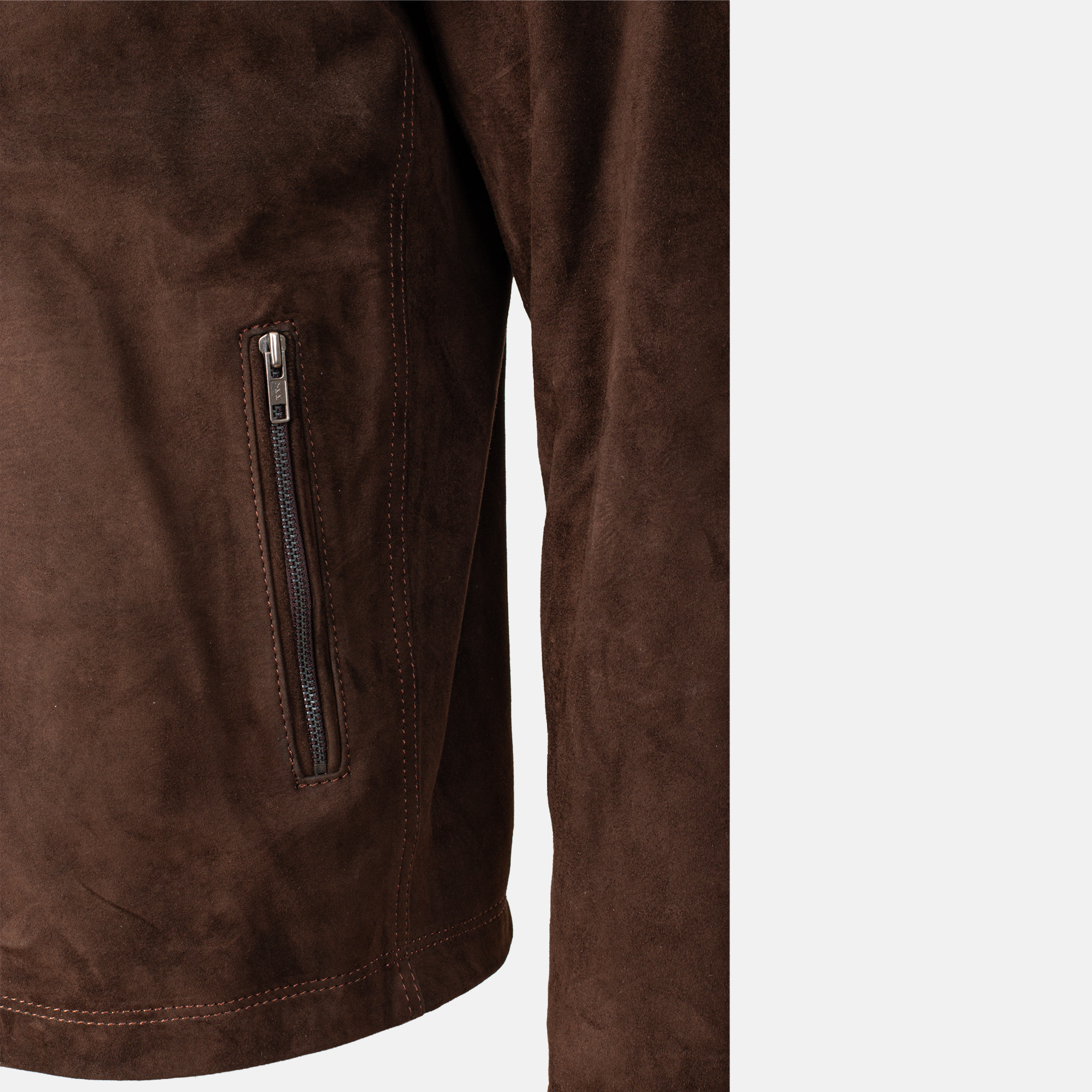 Leonardo - Blouson en daim Marrom