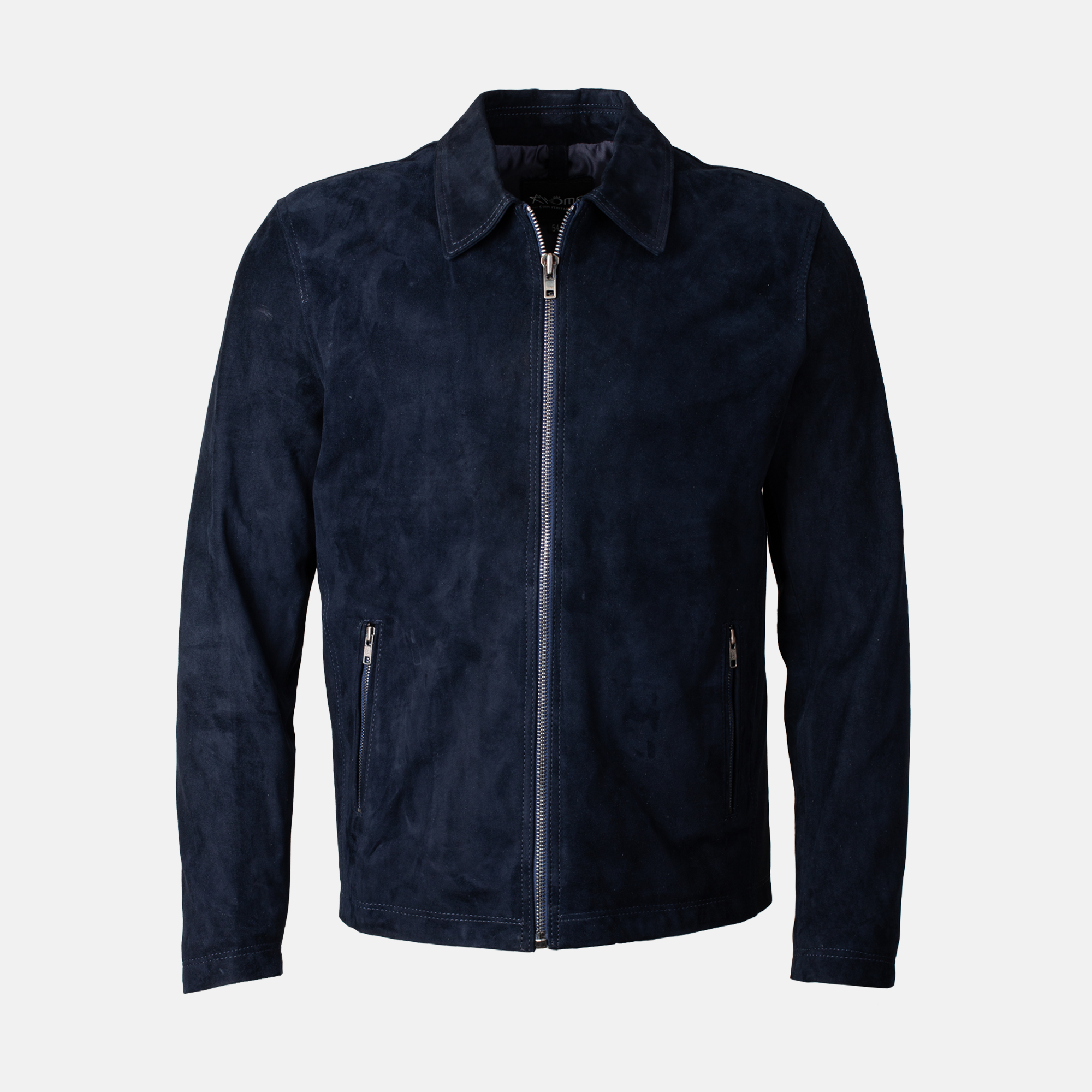 Leonardo - Blouson en daim Bleu