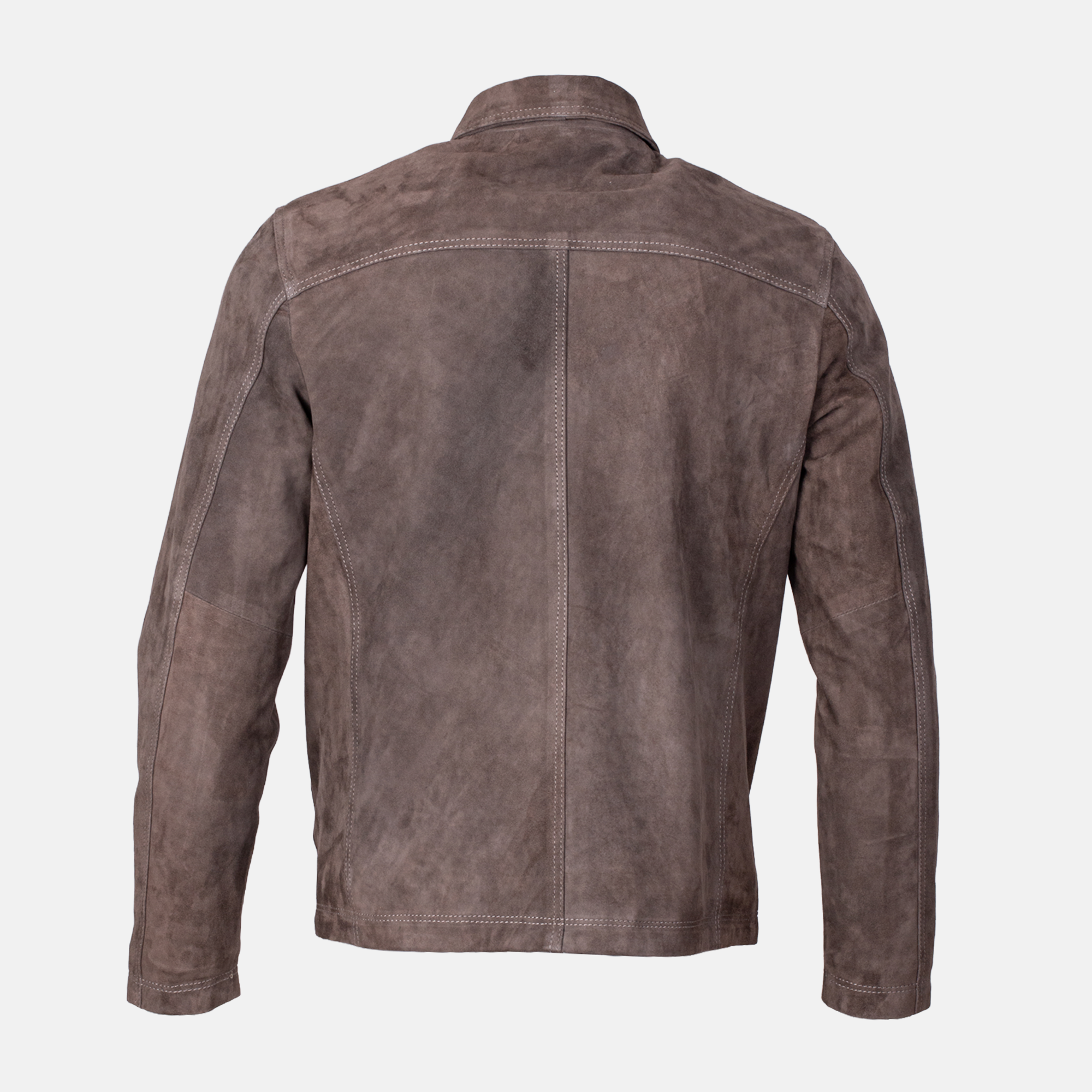 Leonardo - Blouson en daim Taupe