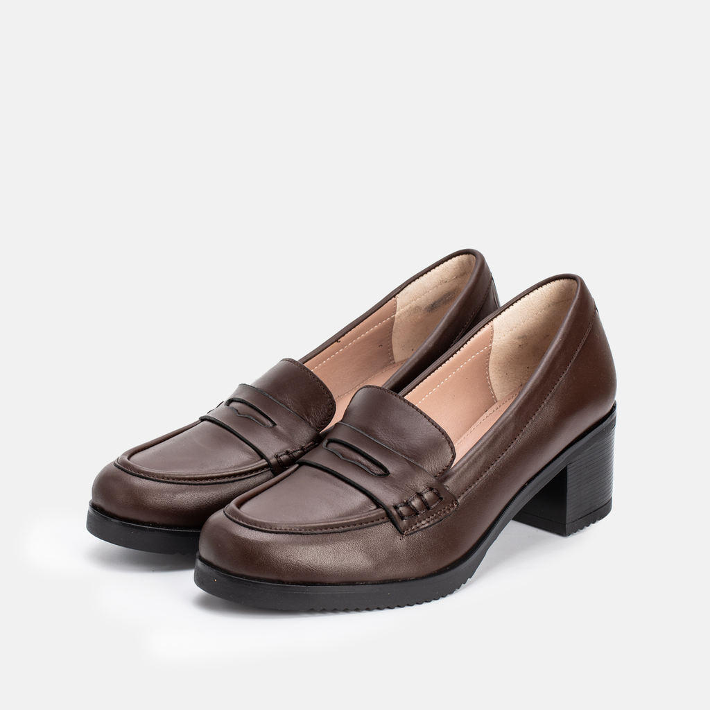 NELLA EN CUIR MARRON