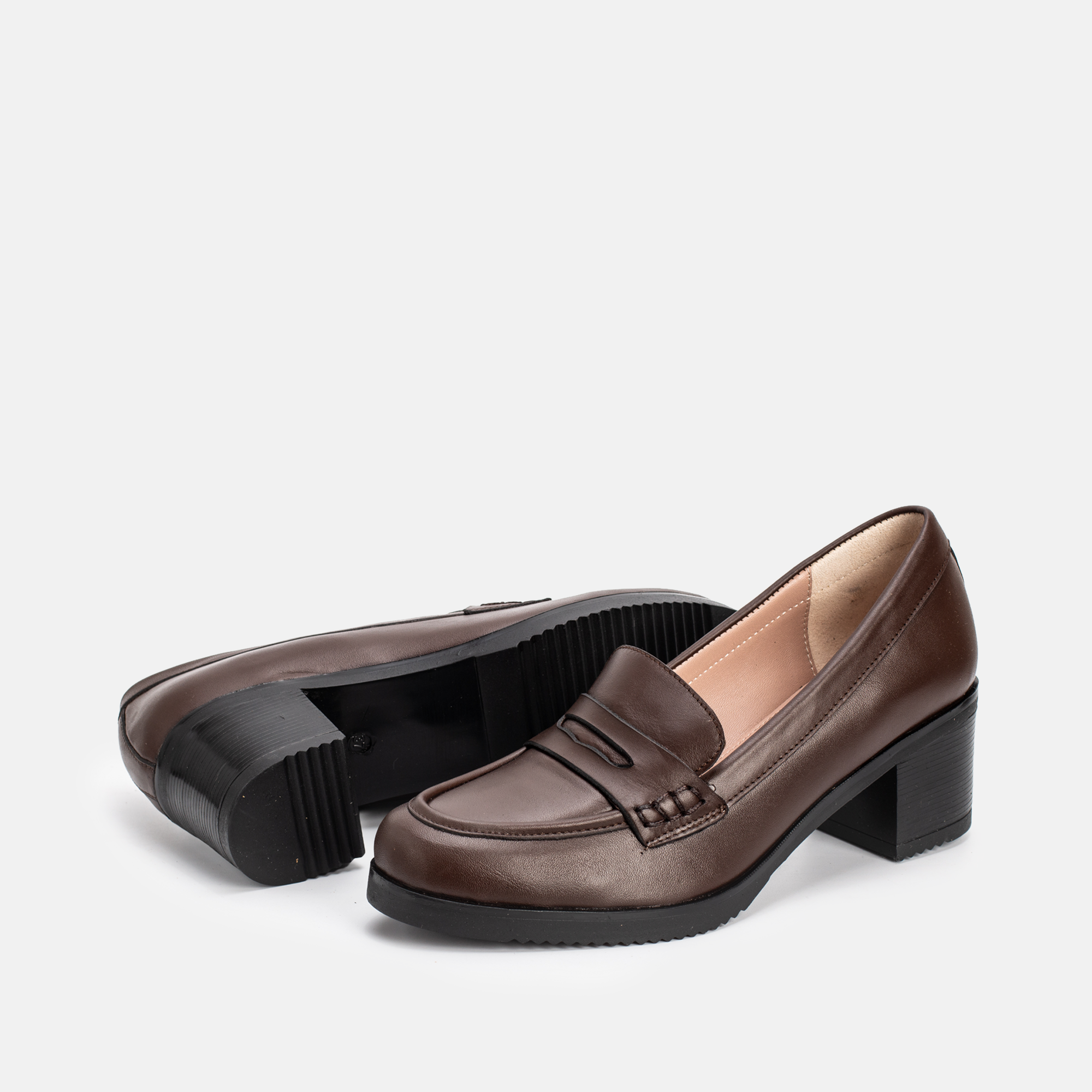 NELLA EN CUIR MARRON