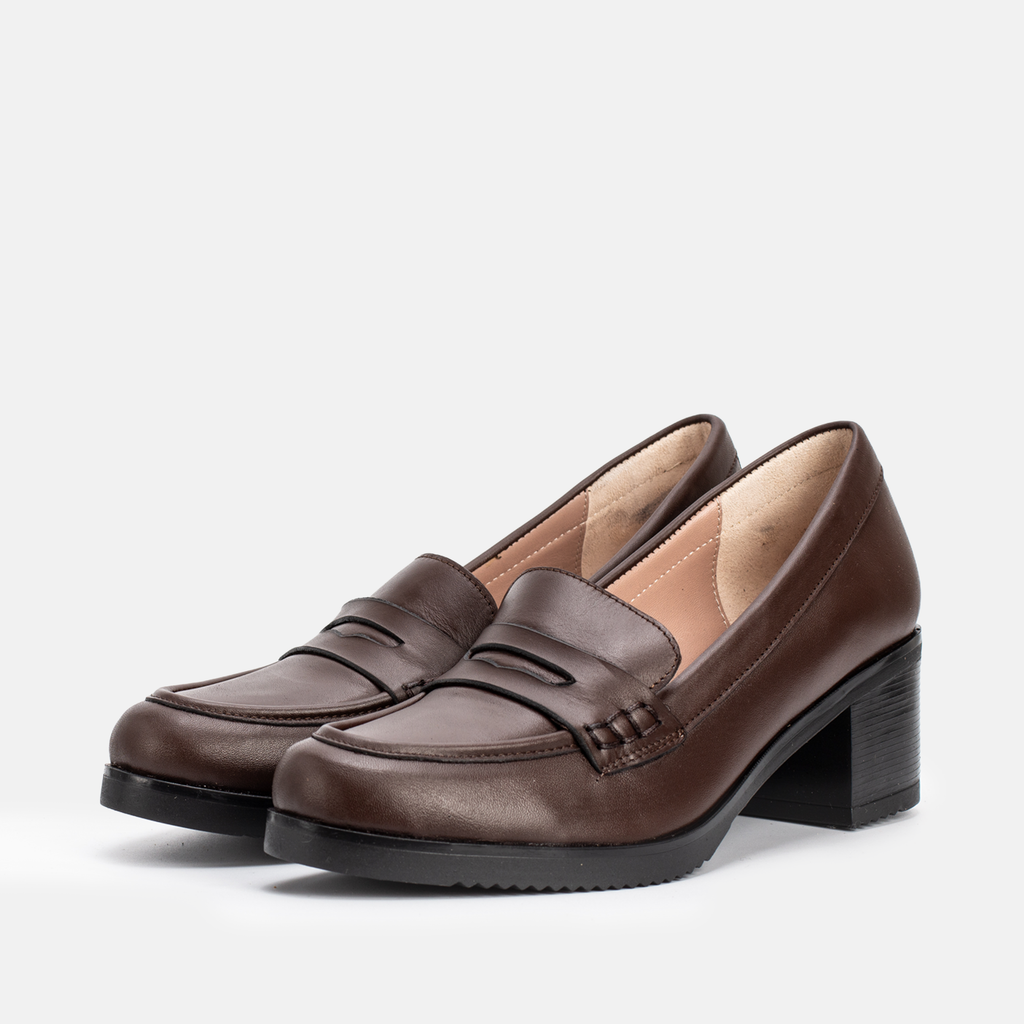 NELLA EN CUIR MARRON