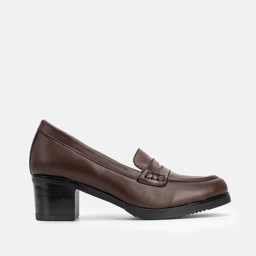 NELLA EN CUIR MARRON