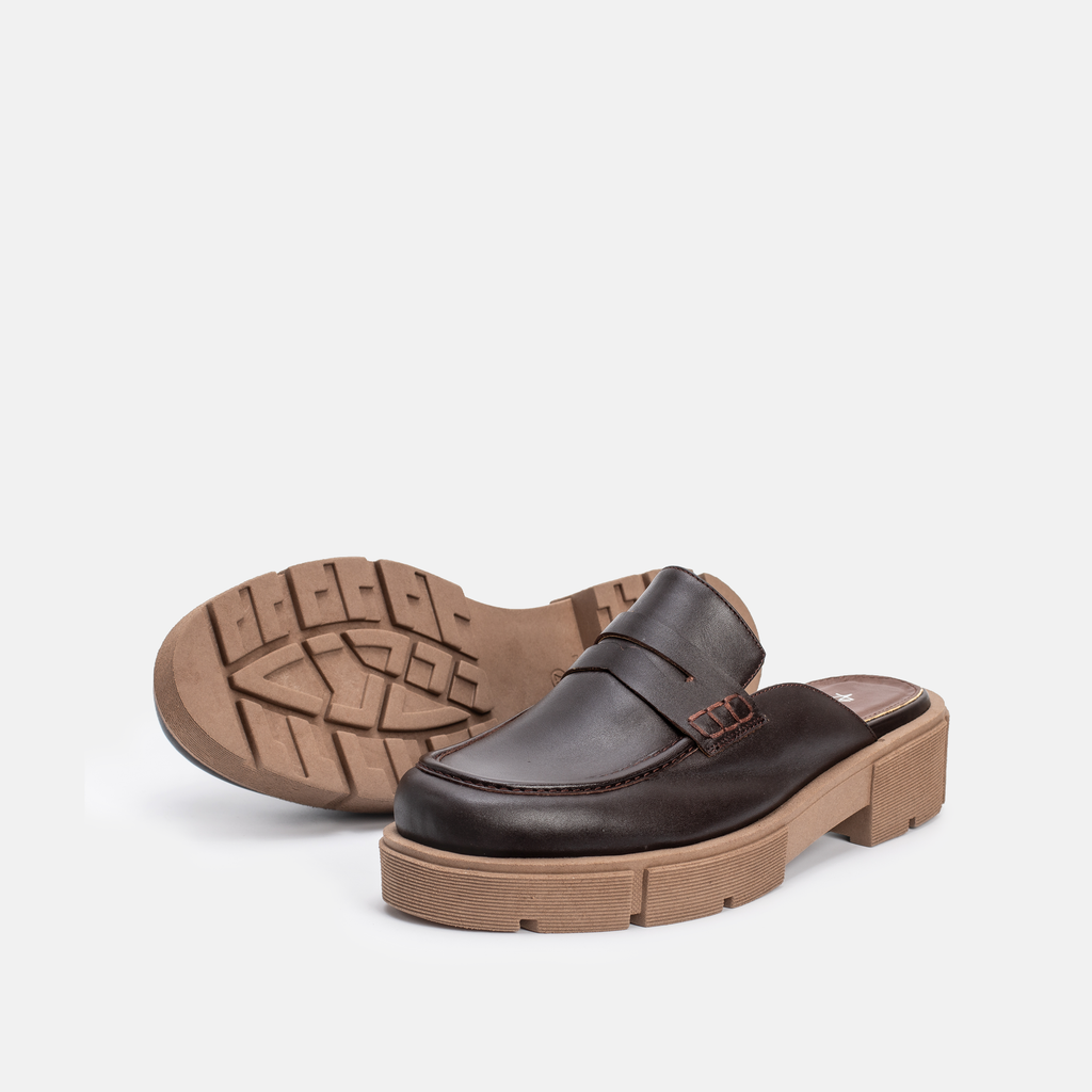 MEKNES EN CUIR MARRON