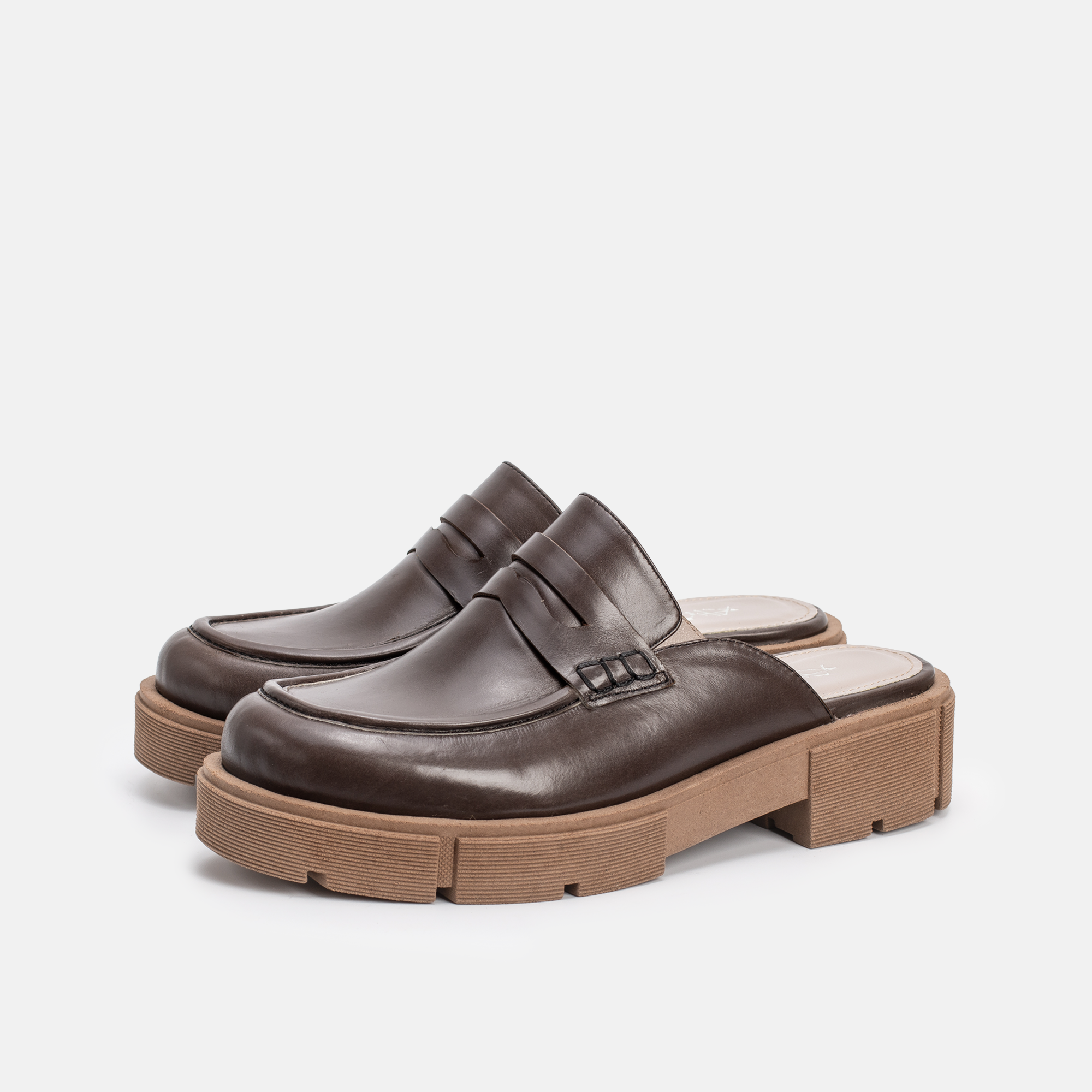 MEKNES EN CUIR DEMASQUABLE MARRON