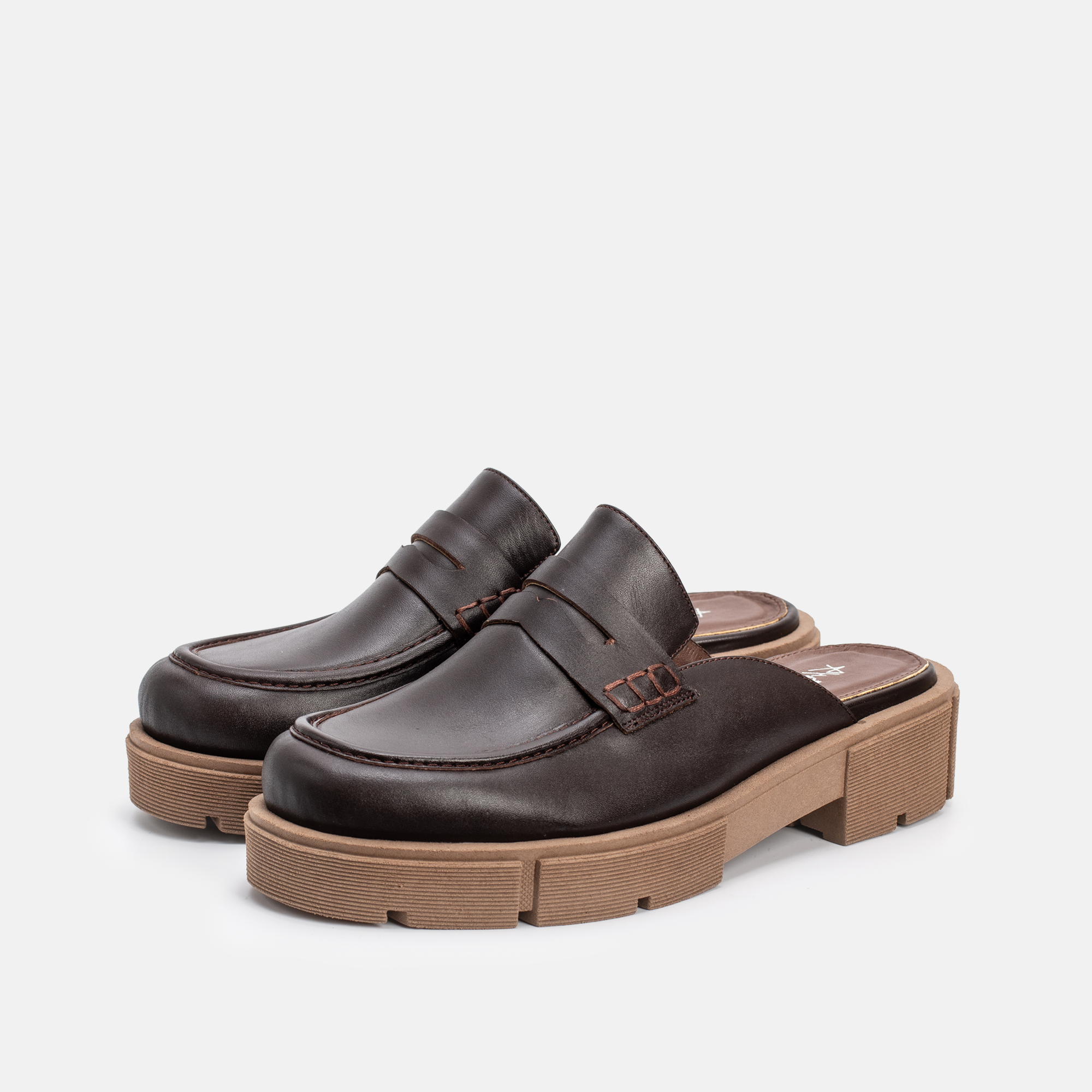 MEKNES EN CUIR MARRON