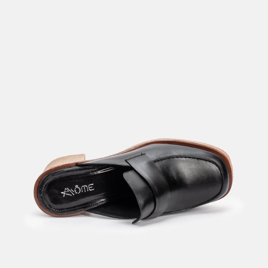 AGADIR EN CUIR NOIR