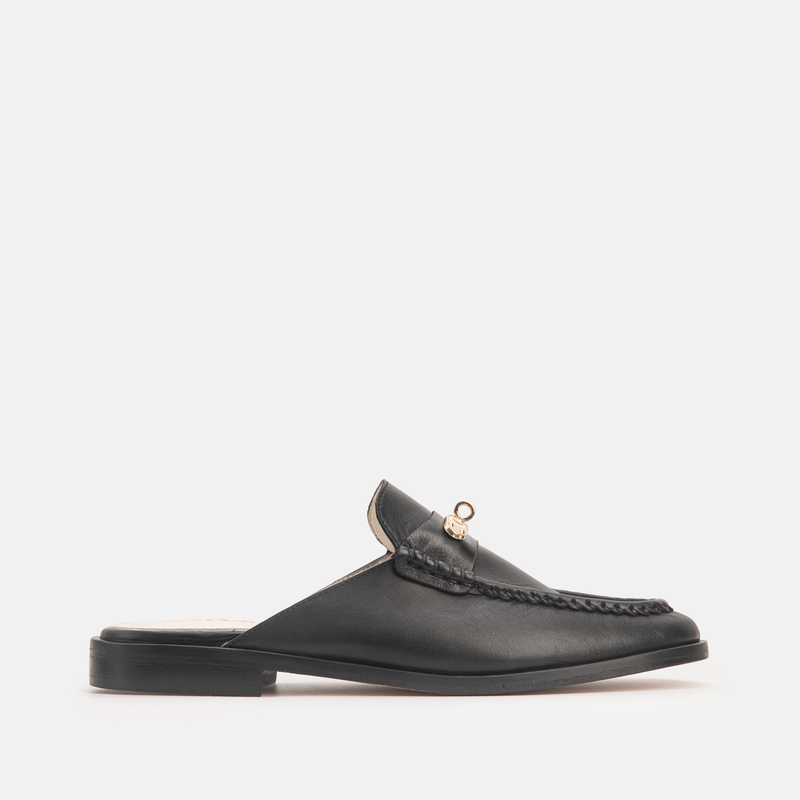 Tata en cuir noir