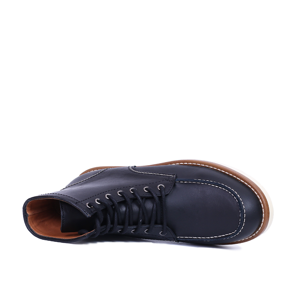 Classic Moc Toe en Cuir Noir