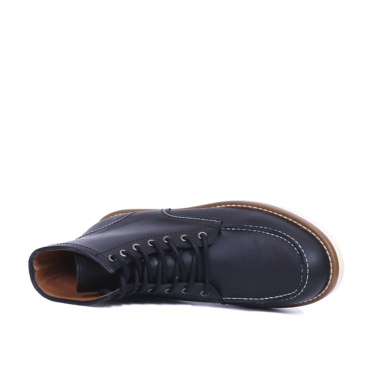 Classic Moc Toe en Cuir Noir