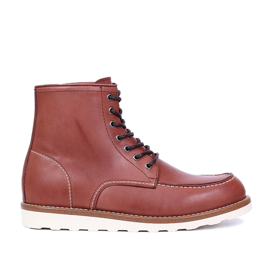 Classic Moc Toe en Cuir Tabac