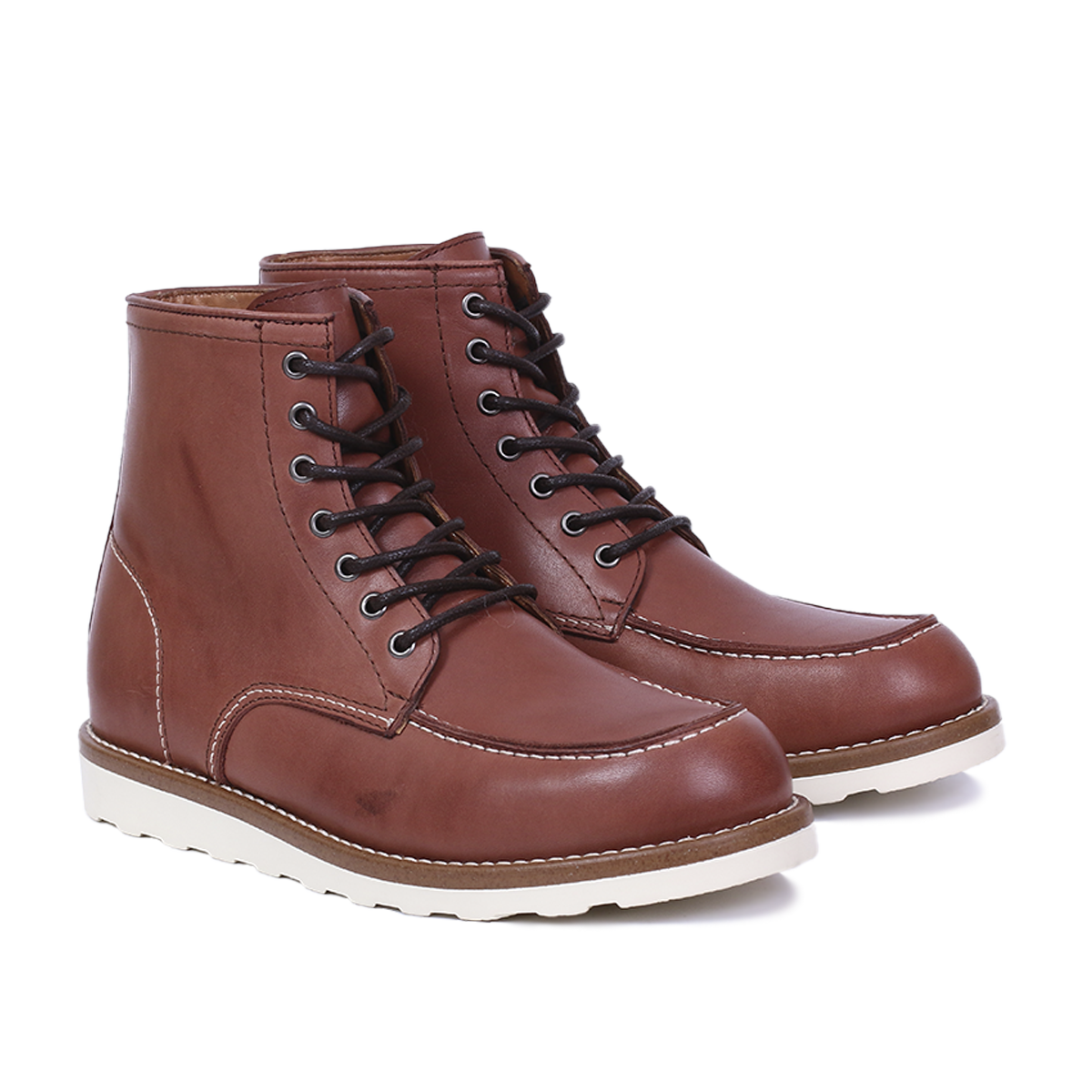 Classic Moc Toe en Cuir Tabac