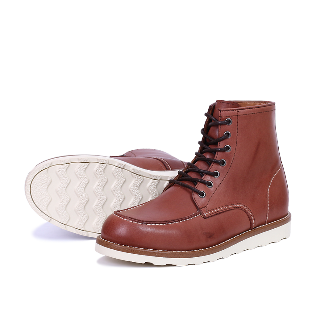 Classic Moc Toe en Cuir Tabac