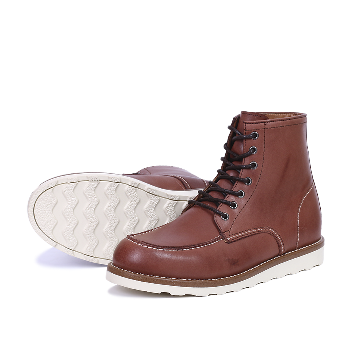 Classic Moc Toe en Cuir Tabac