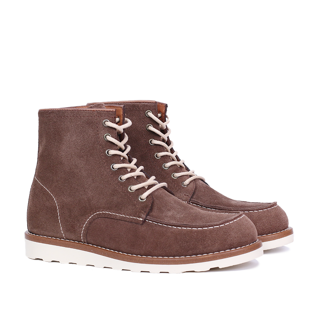 Classic Moc Toe en Daim Taupe