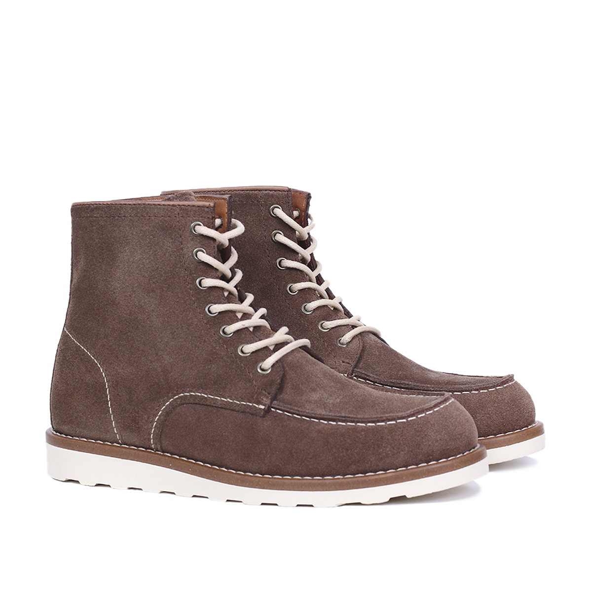 Classic Moc Toe en Daim Taupe