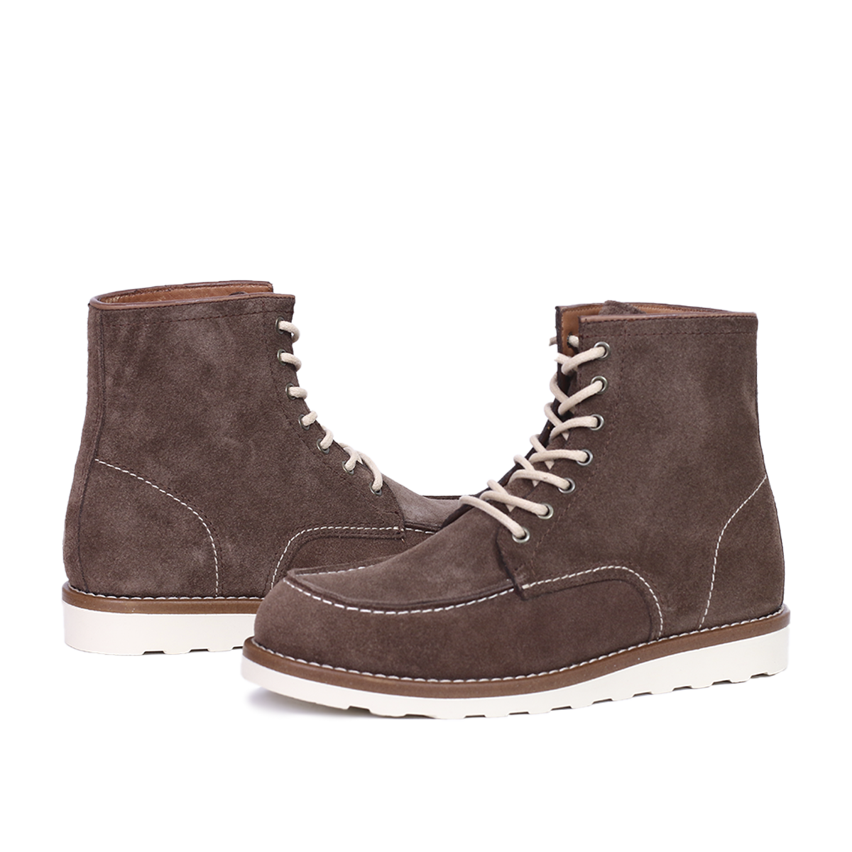 Classic Moc Toe en Daim Taupe