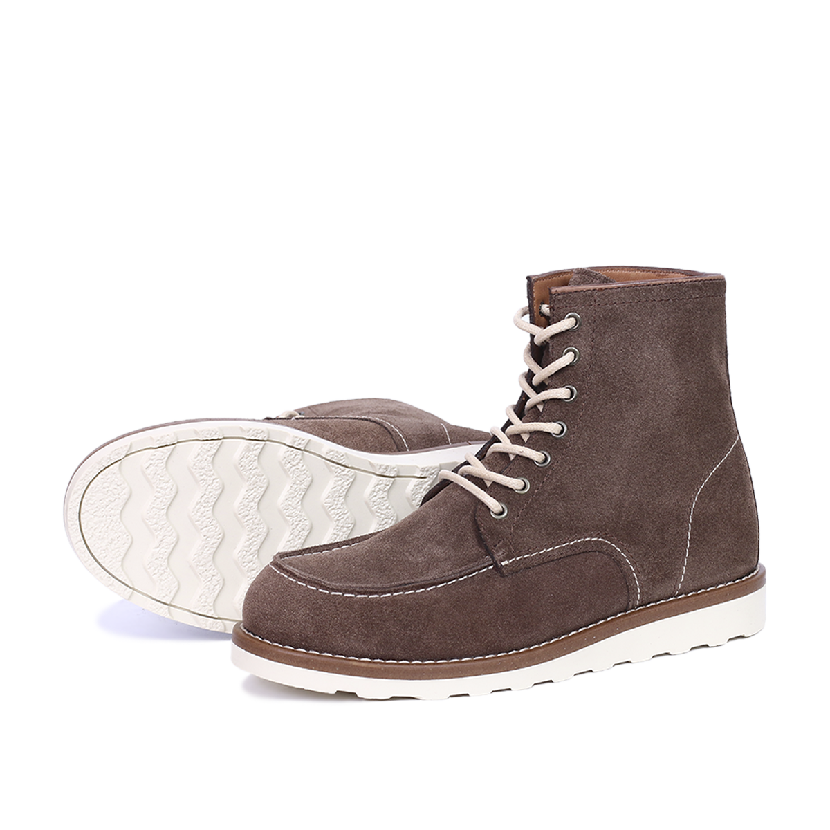 Classic Moc Toe en Daim Taupe