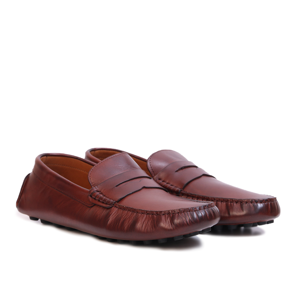 Mocassin Gommino en cuir MARRON
