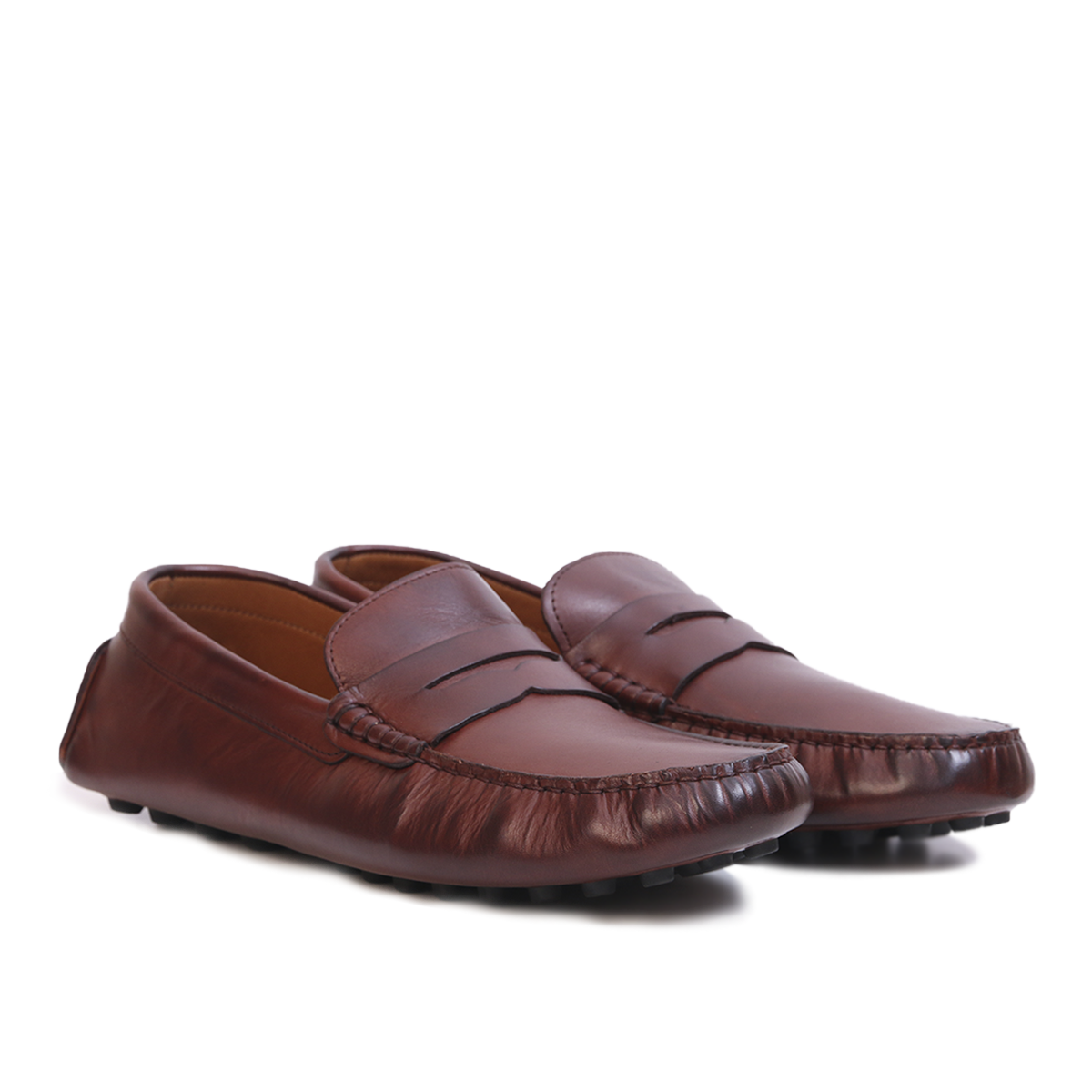 Mocassin Gommino en cuir MARRON