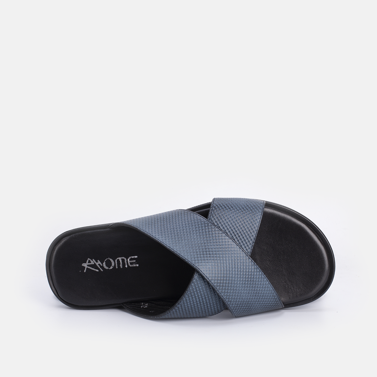 Momy en cuir  bleu