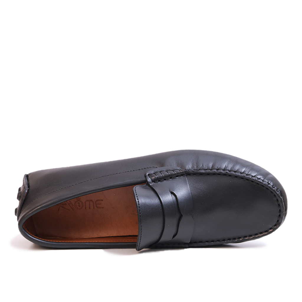 Mocassin Gommino en cuir NOIR