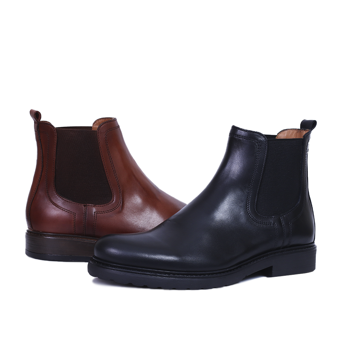 Chesea Boots ONORE en Cuir TABAC