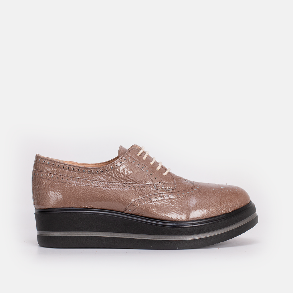 PINAR EN CUIR BRILLANT BEIGE