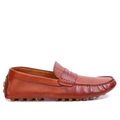 Mocassin Gommino en cuir TABAC
