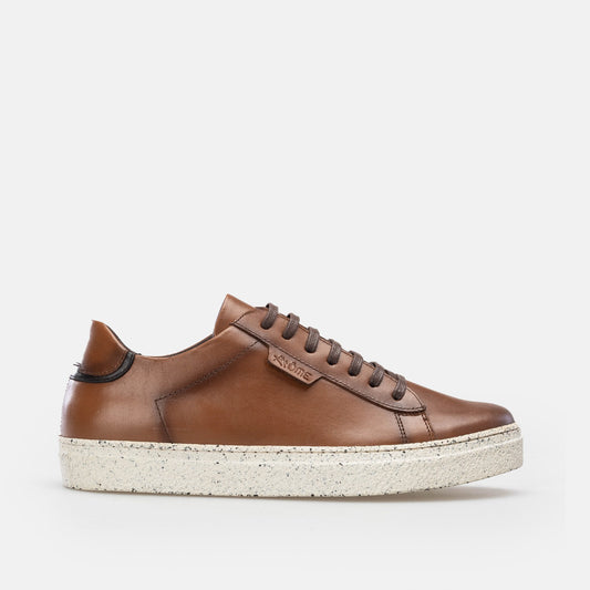 KOOPER Sneakers / Basket en cuir tabac