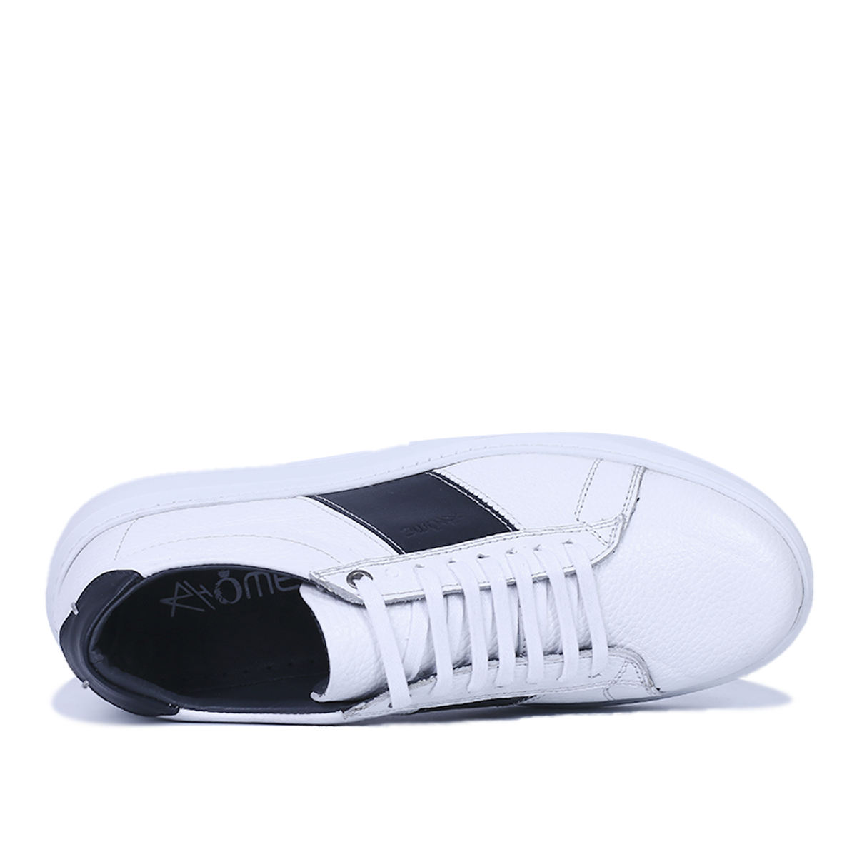 AMISON BASKET CUIR BLANC