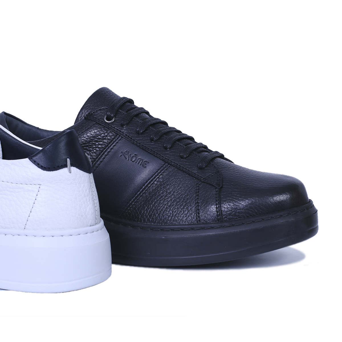 AMISON BASKET CUIR BLANC