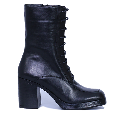 BELLANO - BOTTINE EN CUIR NOIR
