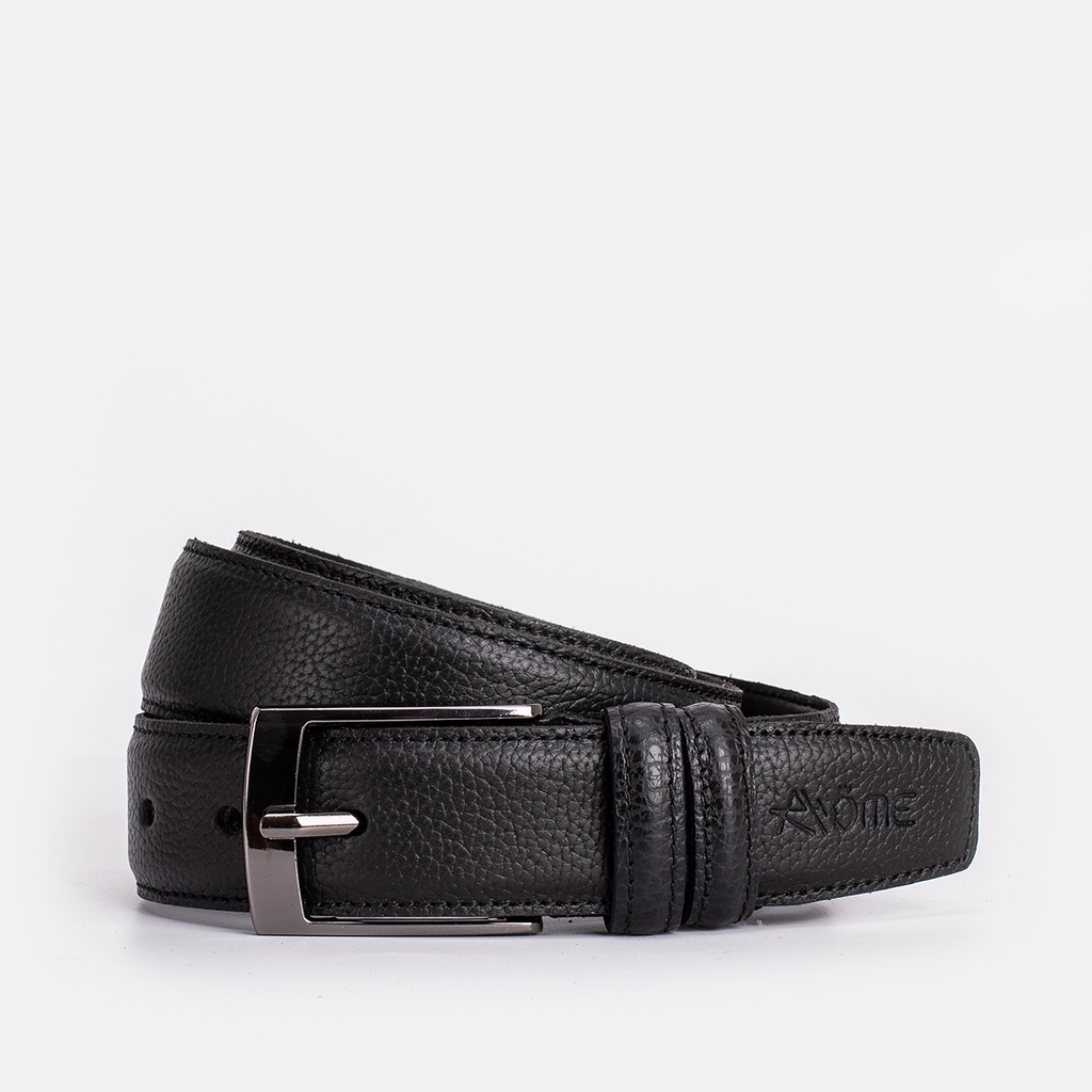 CASA EN CUIR GRAINÉ NOIR