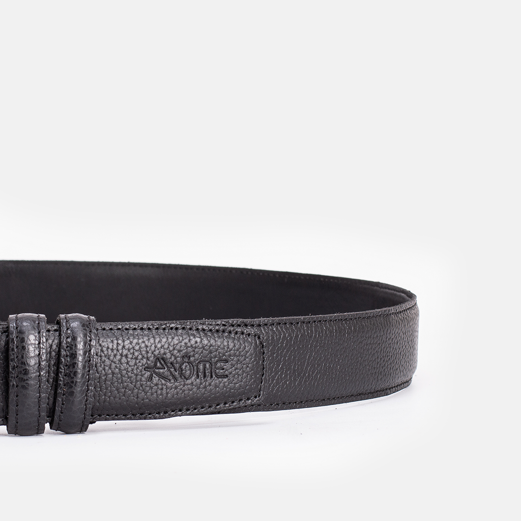 CASA EN CUIR GRAINÉ NOIR