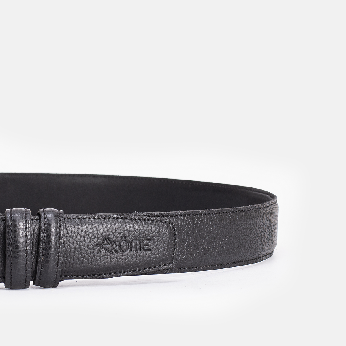 CASA EN CUIR GRAINÉ NOIR