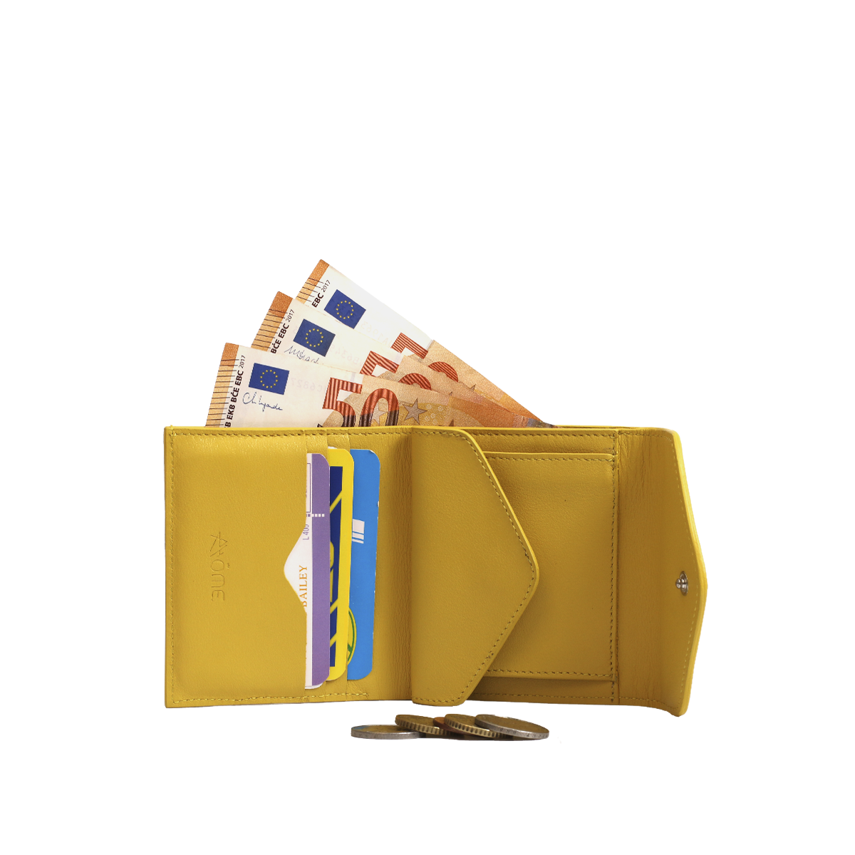 PORTEFEUILLE CELINE EN CUIR JAUNE