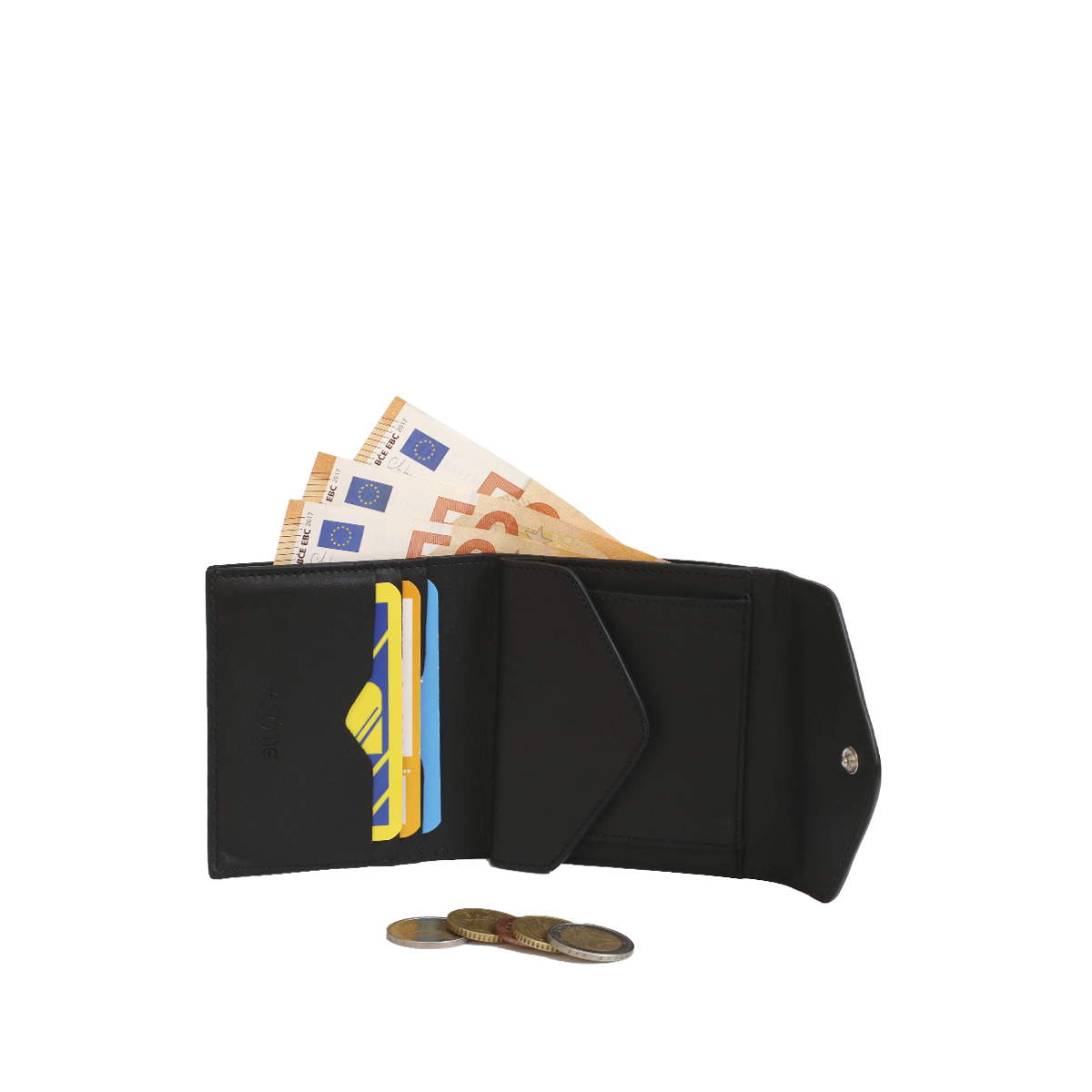 PORTEFEUILLE CELINE EN CUIR NOIR