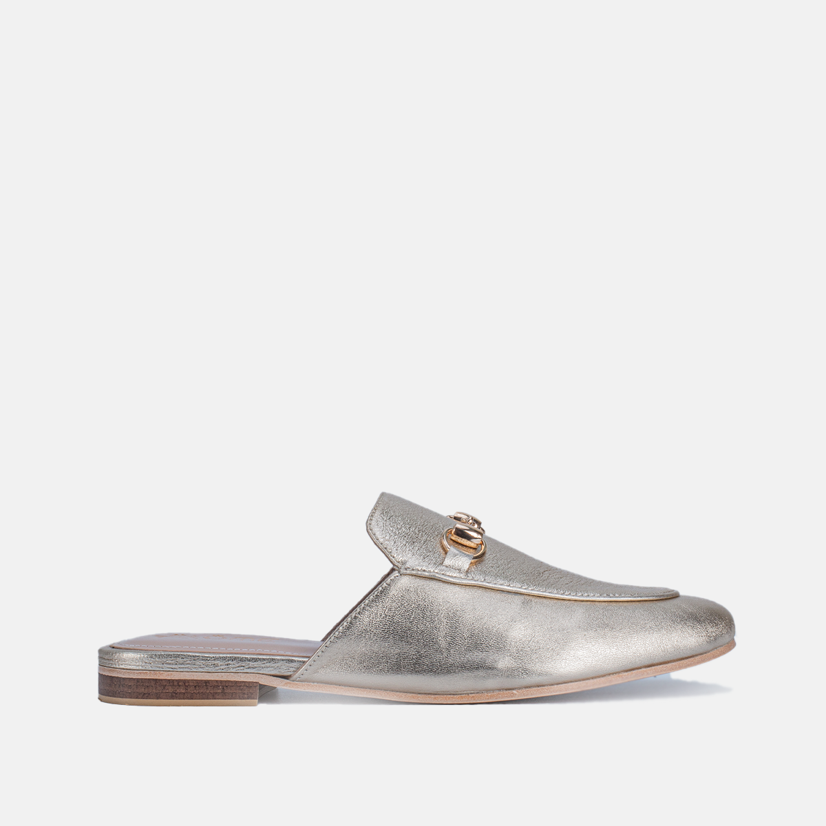 Mules Fes en cuir Doré