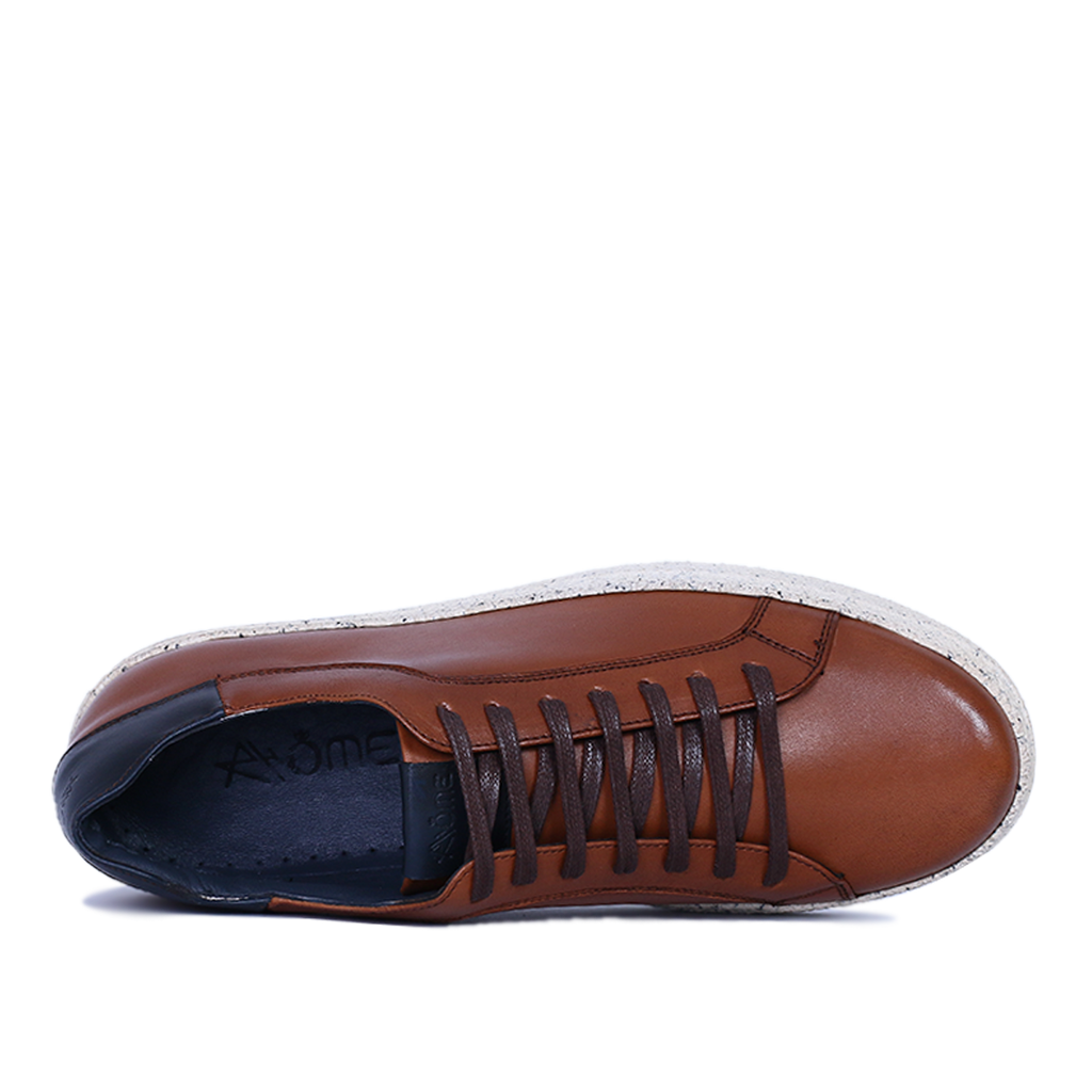GONUS BASKET CUIR TABAC