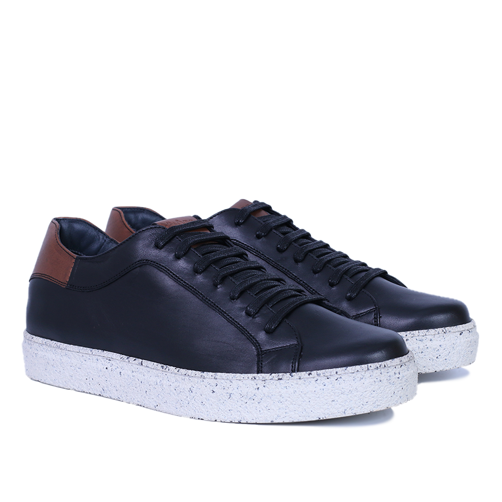 GONUS BASKET CUIR NOIR
