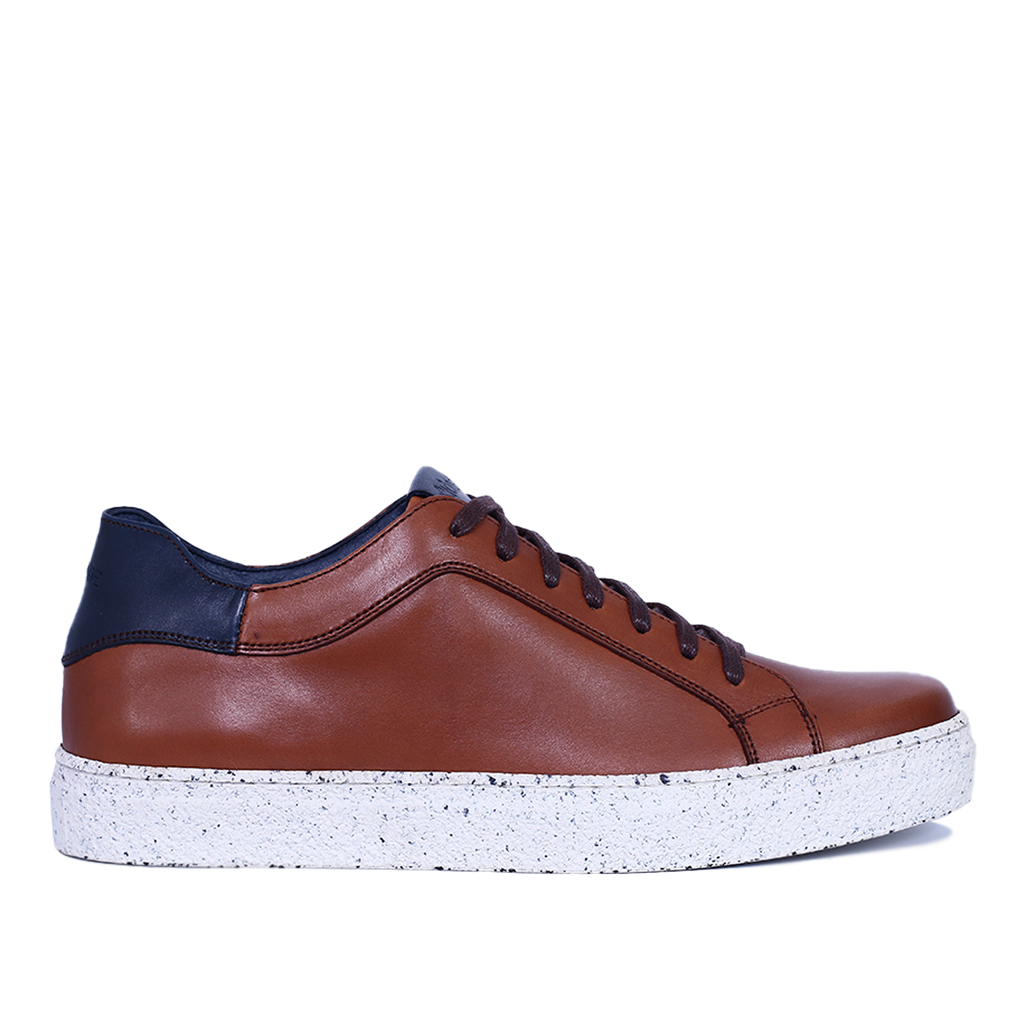 GONUS BASKET CUIR TABAC
