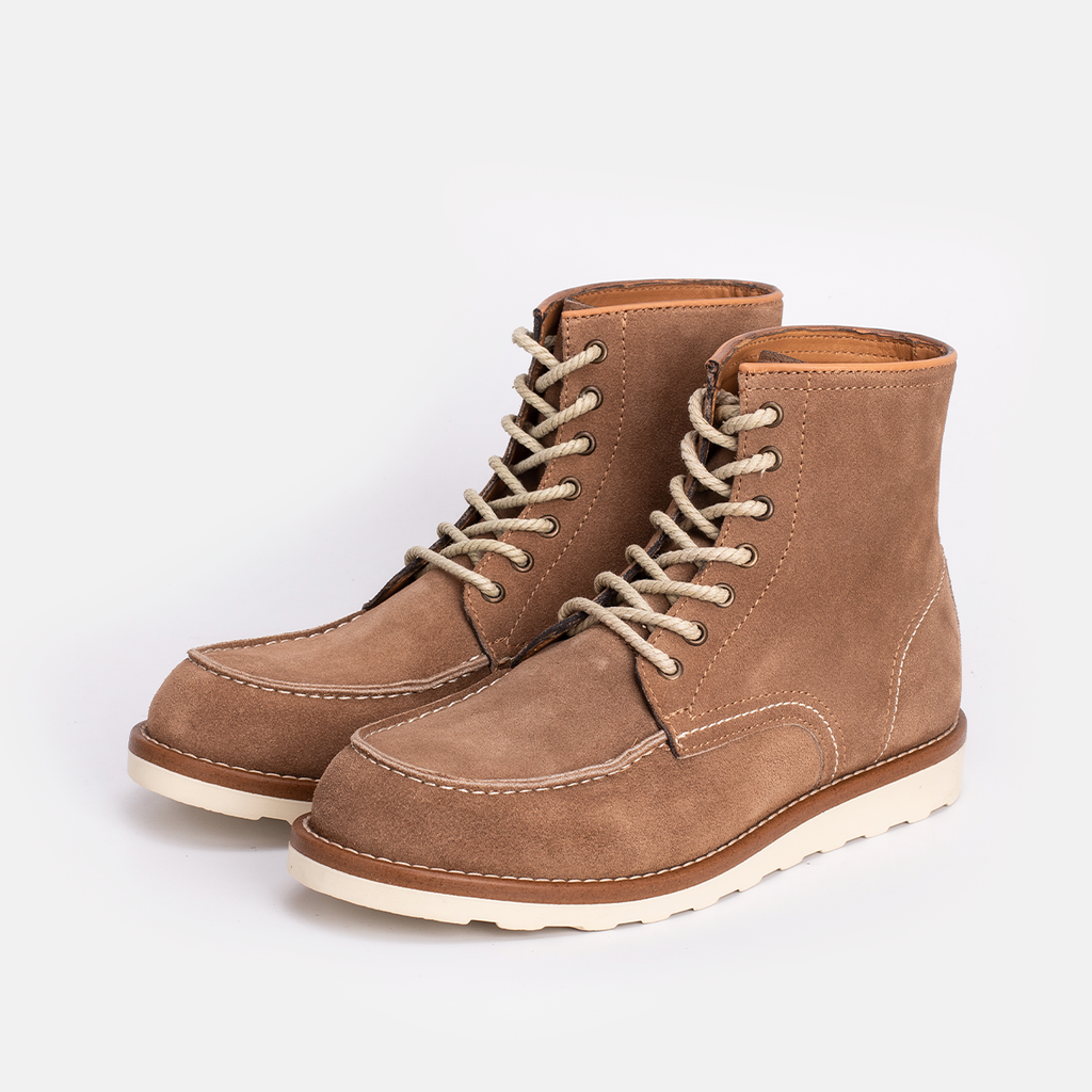 Classic Moc Toe en Daim Beige