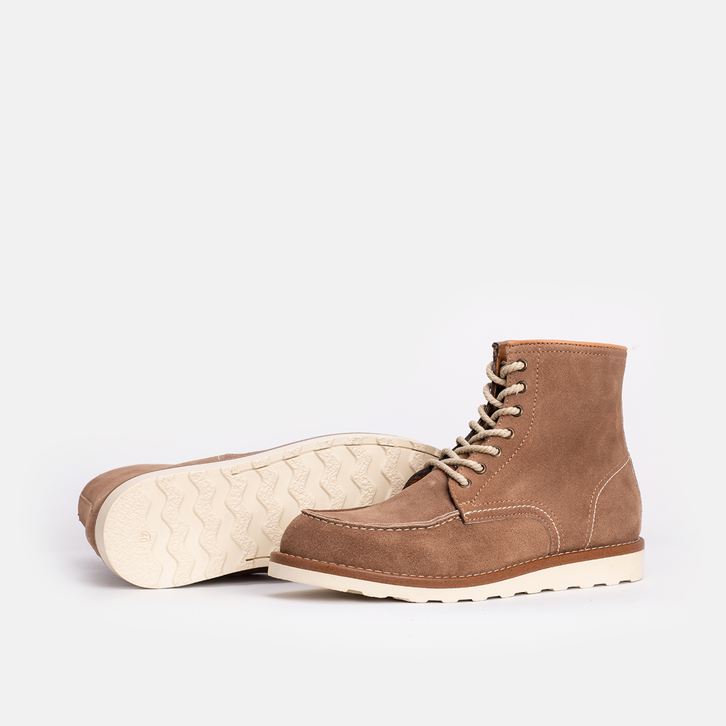 Classic Moc Toe en Daim Beige