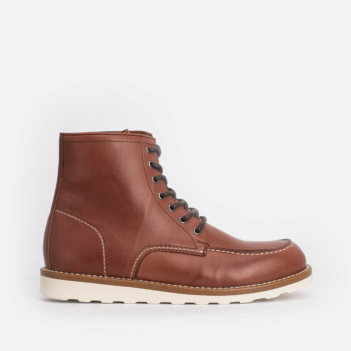 Classic Moc Toe en Cuir Tabac