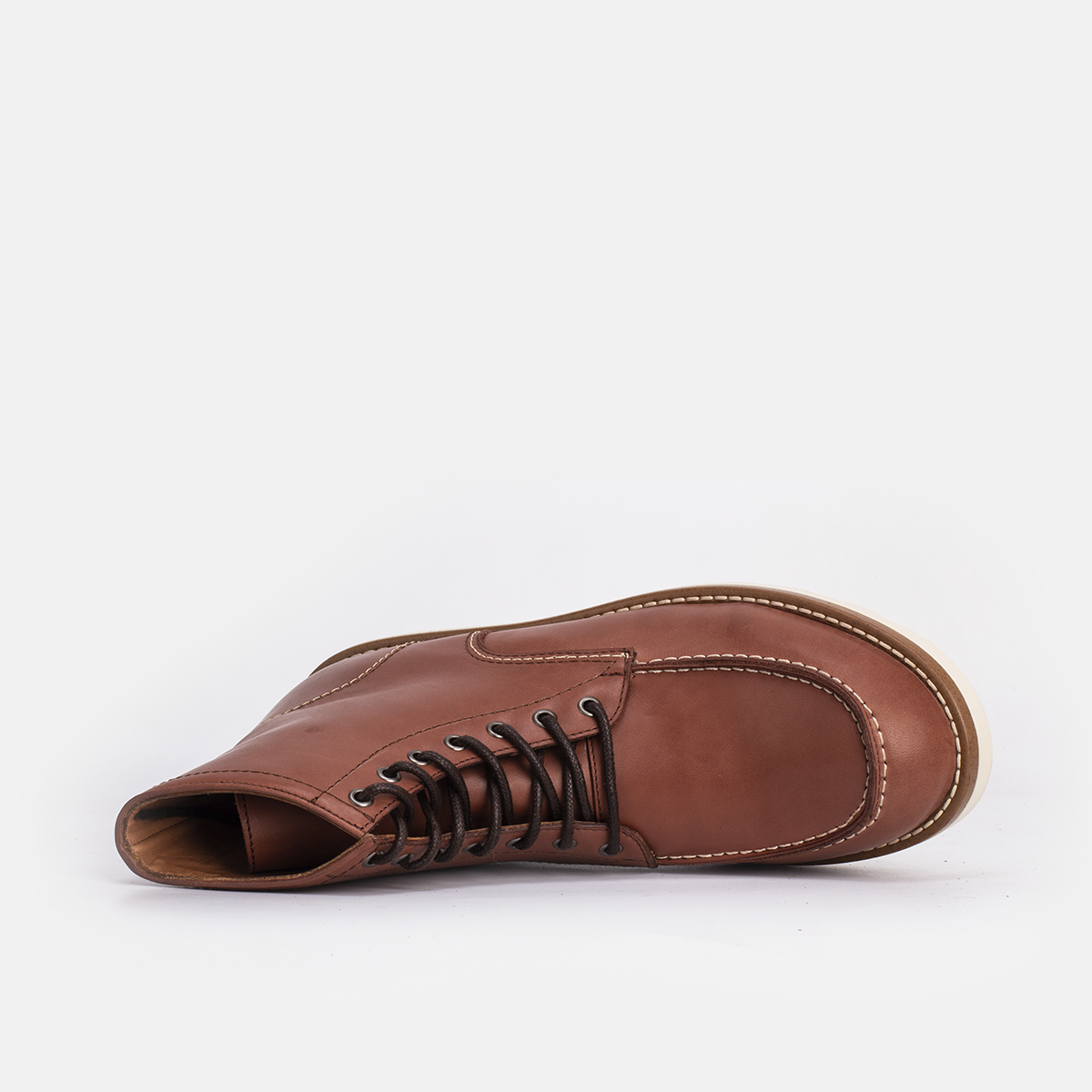 Classic Moc Toe en Cuir Tabac