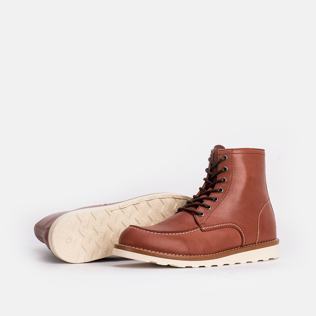 Classic Moc Toe en Cuir Tabac