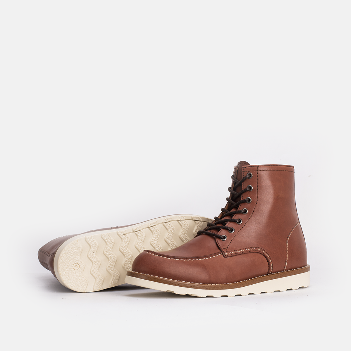 Classic Moc Toe en Cuir Tabac